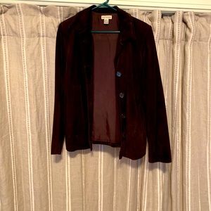 Vintage Ann Taylor suede blazer, circa 1998,S,EUC